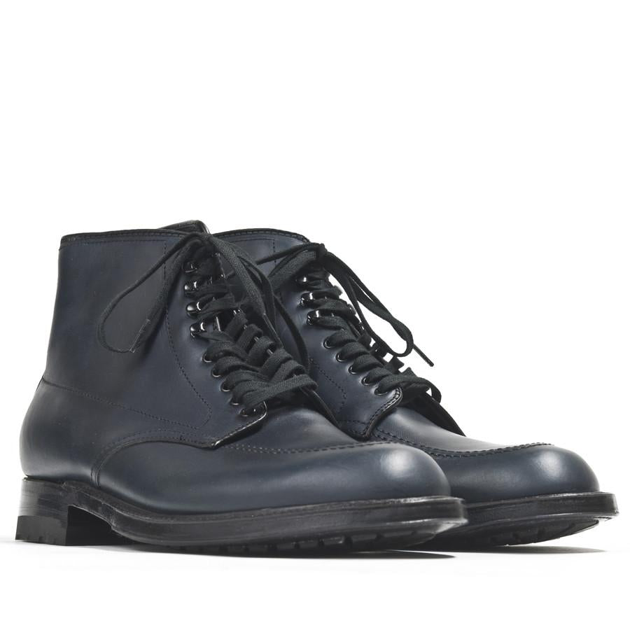 Alden Inside Out Navy Silksport Indy Boot with Black Commando Sole at shoplostfound in Toronto, product shot