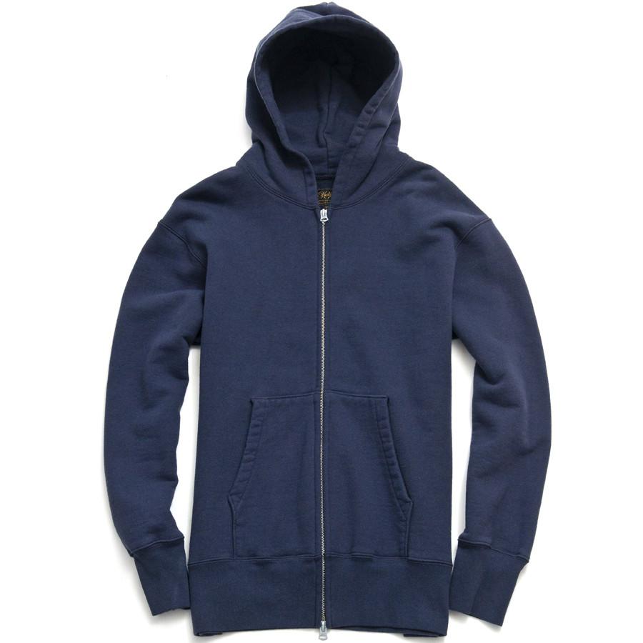 National Athletic Goods * lost & found Zip Gusset Parka in Navy at shoplostfound in Toronto, front