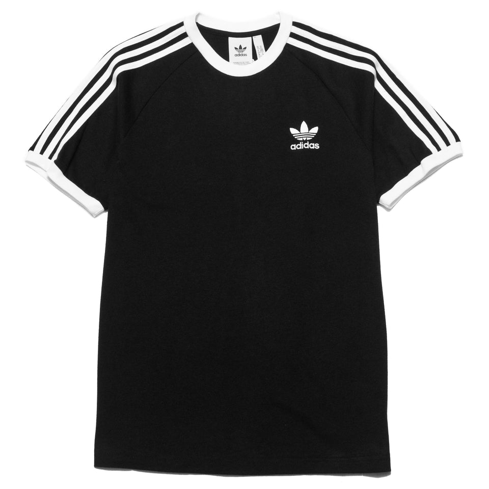 Adidas 3-Stripes Tee Black/White at shoplostfound, front