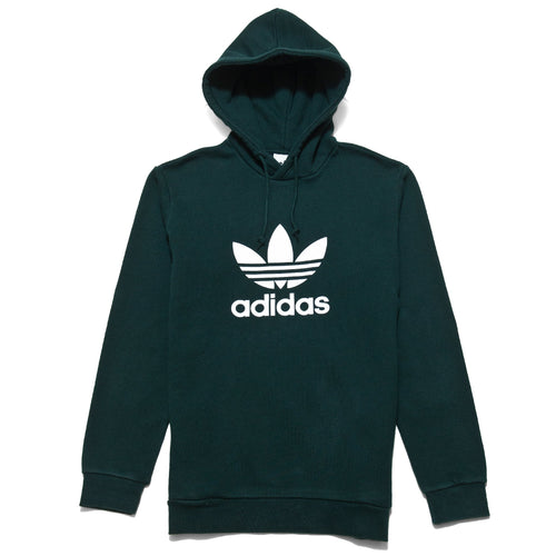 Adidas Trefoil Hoodie Green Night at shoplostfound, front