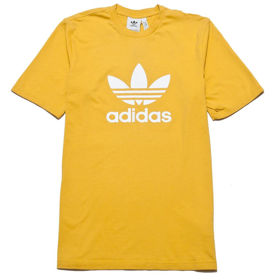 Adidas Trefoil Tee Yellow at shoplostfound, front