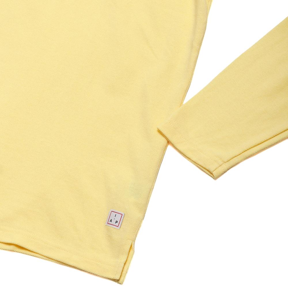 Adsum NYC Pique Long Sleeve T-Shirt Yellow at shoplostfound, detail