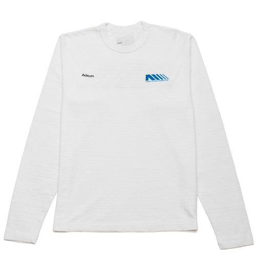 Adsum NYC Training Foundation Long Sleeve T-Shirt White at shoplostfound, front