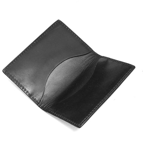Alden Folding Business Card Case Black Shell Cordovan at shoplostfound, up