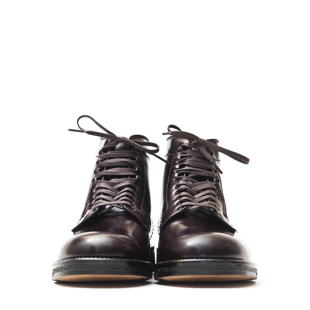 Alden Colour 8 Cordovan Plain Toe Boot with Crepe Sole at shoplostfound in Toronto, front
