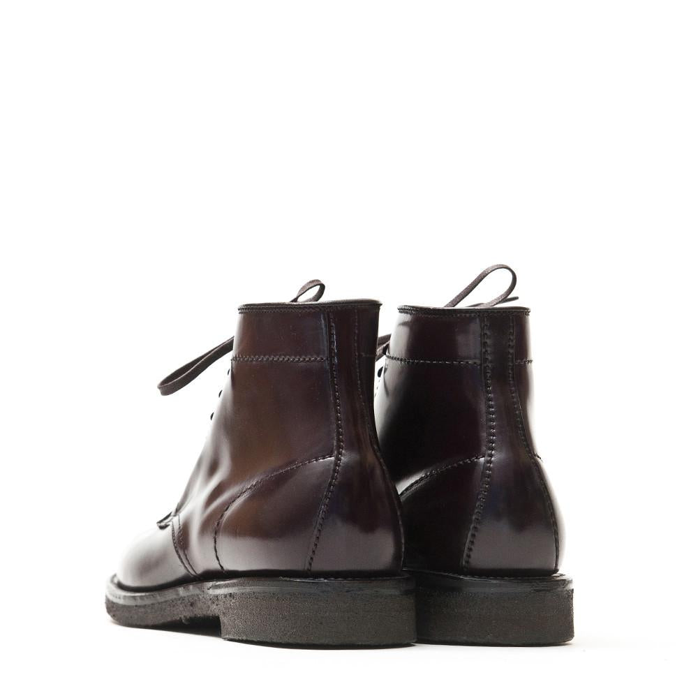 Alden Colour 8 Cordovan Plain Toe Boot with Crepe Sole at shoplostfound in Toronto, back