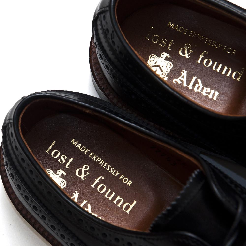 Alden Longwing in Black Trapper at shoplostfound in Toronto, bird's eye view of insole
