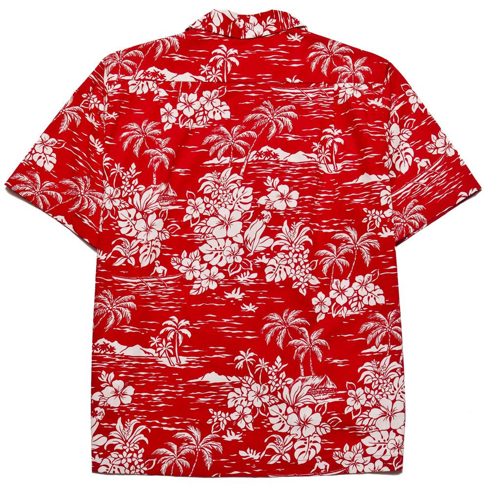 Anatomica Hawaiian Shirt Red at shoplostfound, back
