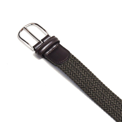 Anderson's Woven Textile Belt Olive at shoplostfound in Toronto, closed