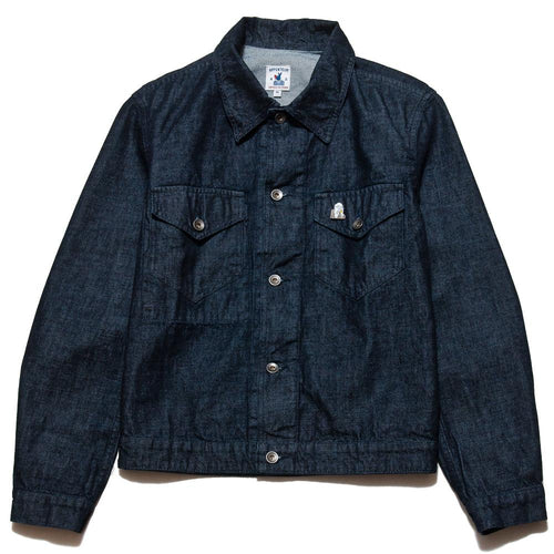 Arpenteur Eddie 10 oz Denim Jacket Indigo at shoplostfound, front