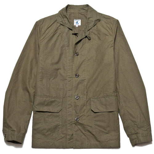 Arpenteur Mayenne Pima Gabardine Jacket Olive at shoplostfound, front