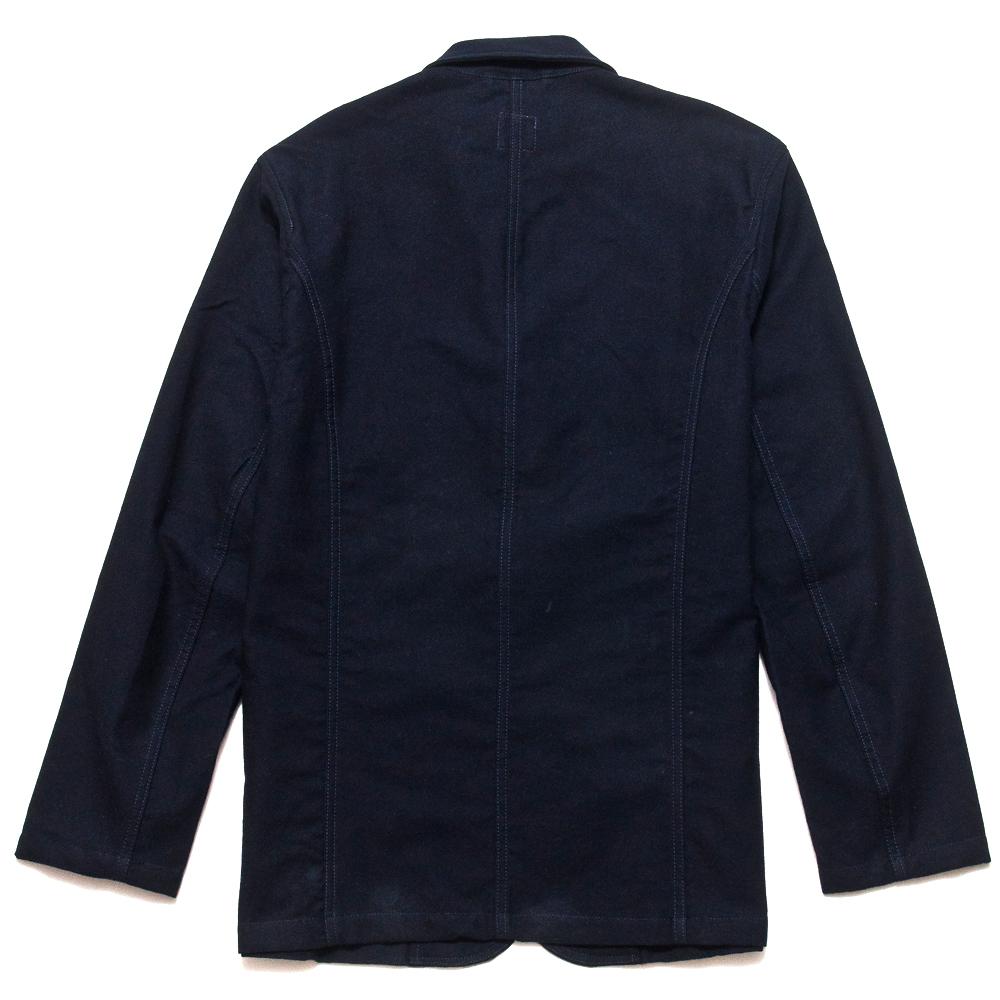 Arpenteur Villefranche Wool Cotton Serge Navy at shoplostfound, back