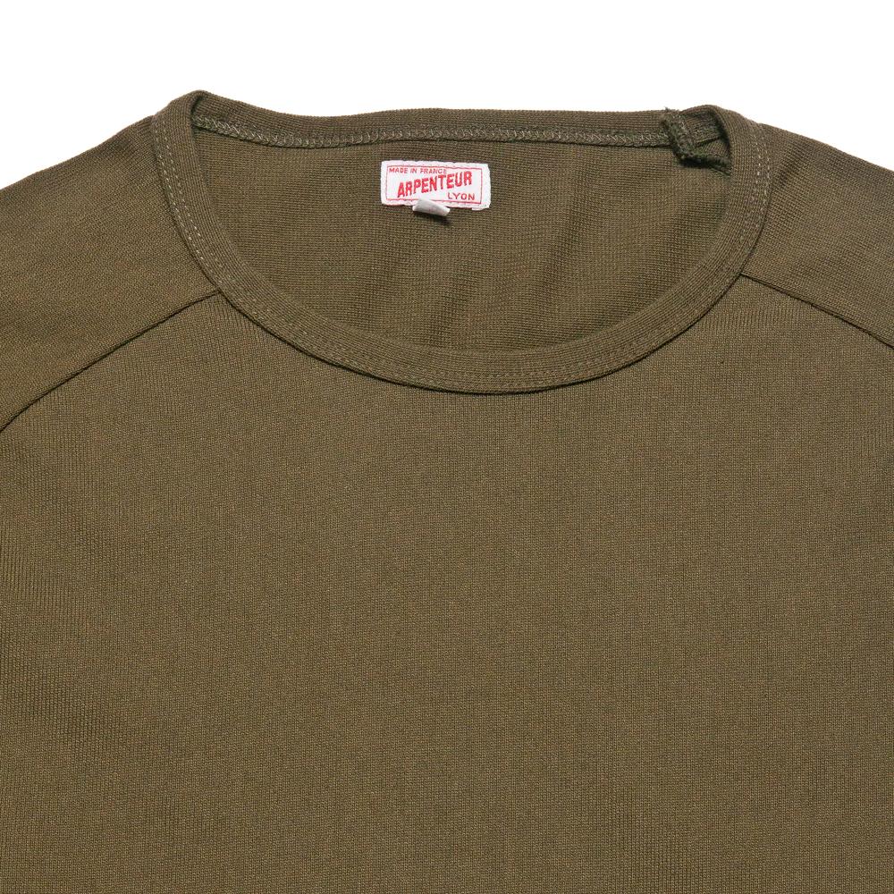 Arpenteur Zef Rachel Knit Olive at shoplostfound, neck