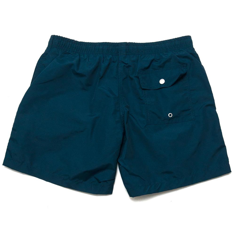 Bather Solid Swim Trunk Navy at shoplostfound, back