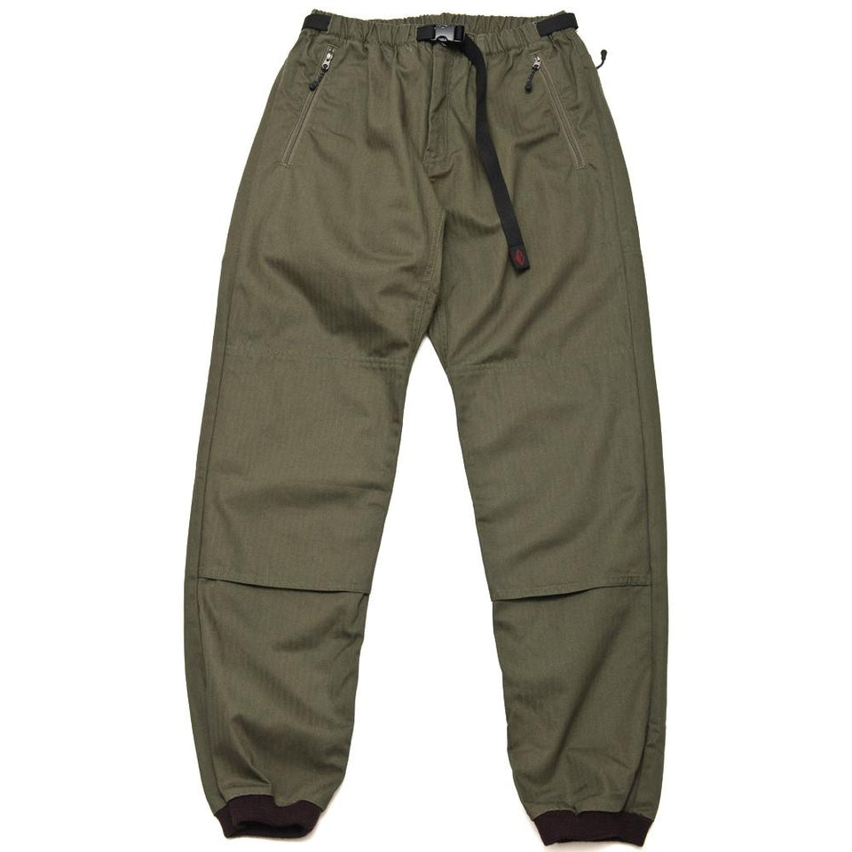 Battenwear Bouldering Pant Army Green at shoplostfound, front