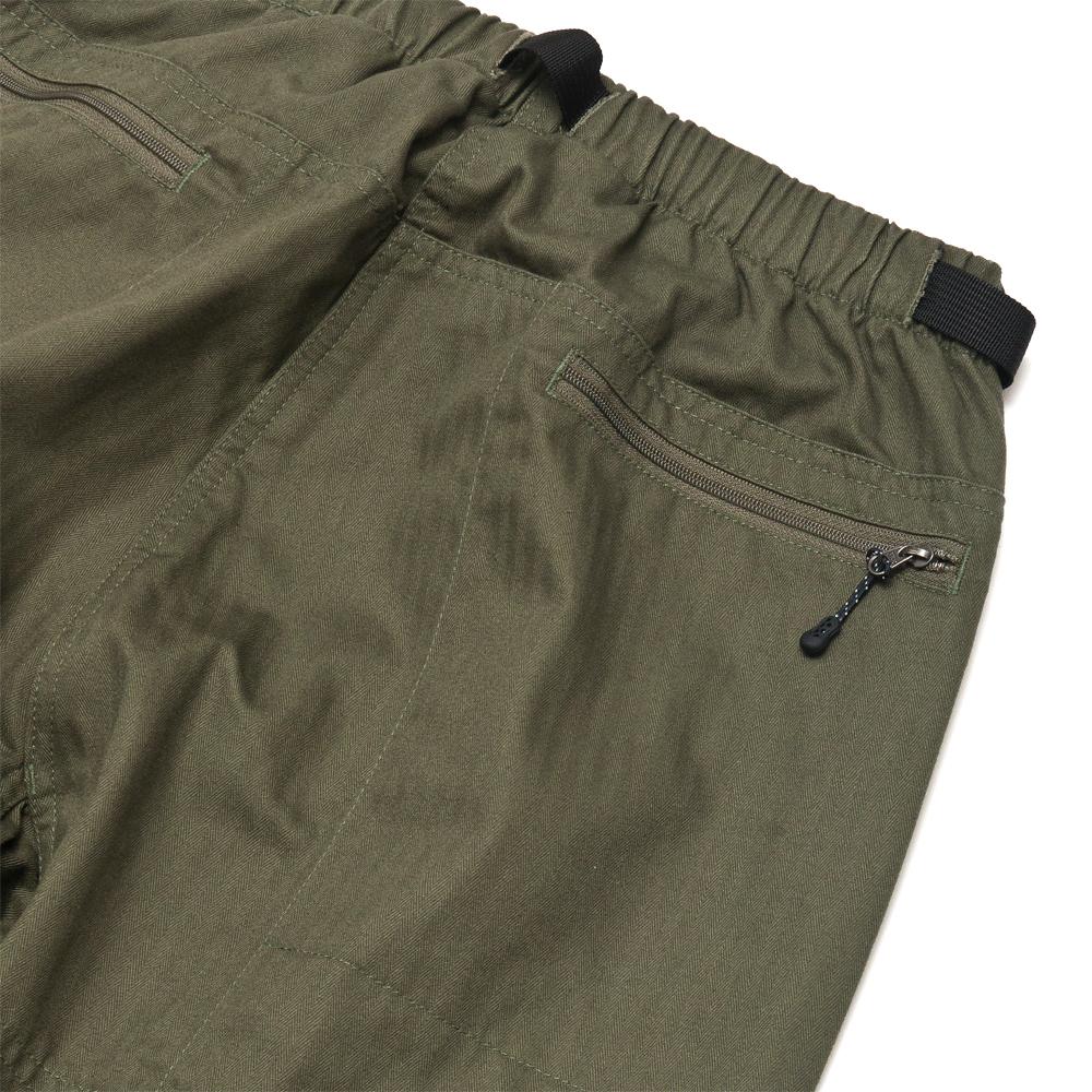 Battenwear Bouldering Pant Army Green at shoplostfound, detail