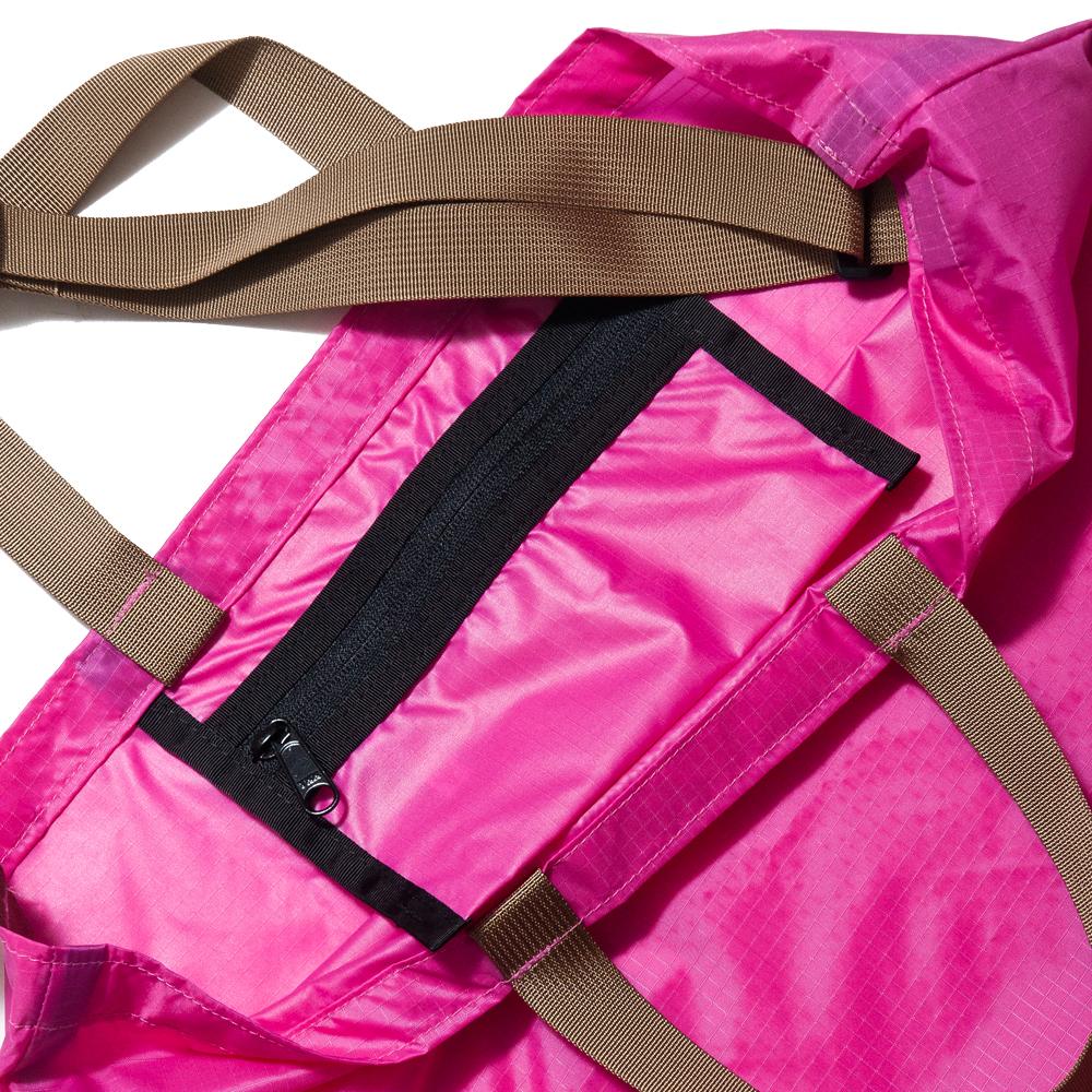 Battenwear Packable Tote w/ Shoulder Strap Neon Pink at shoplostfound, pocket