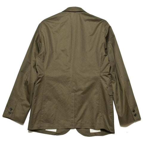 Beams Plus 3B Jacket 80/3 Twill Olive at shoplostfound, front