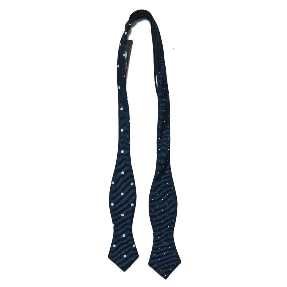 Beams Plus Dot Bow Tie Navy at shoplostfound, front
