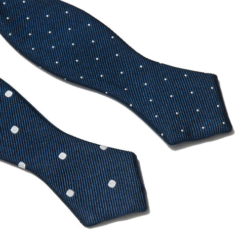 Beams Plus Dot Bow Tie Navy at shoplostfound, front