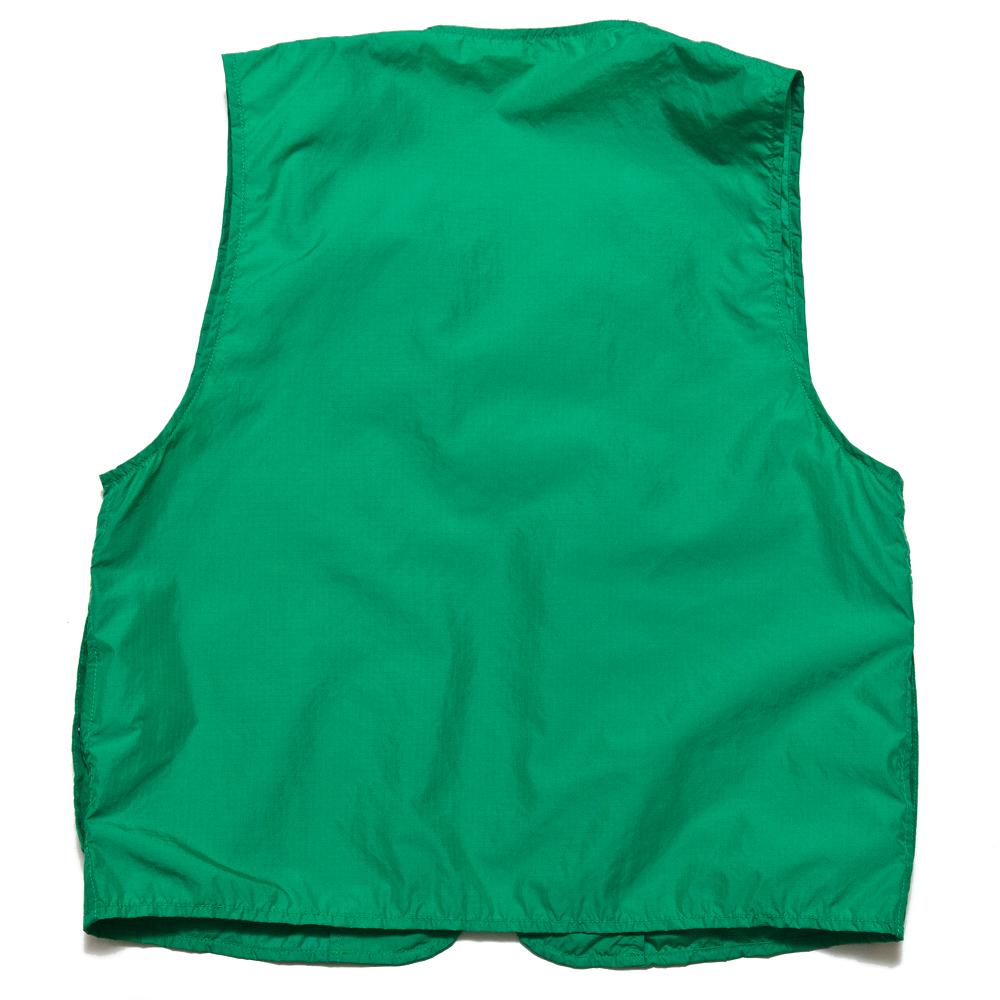 Beams Plus Mil Over Vest Ripstop Green at shoplostfound, back