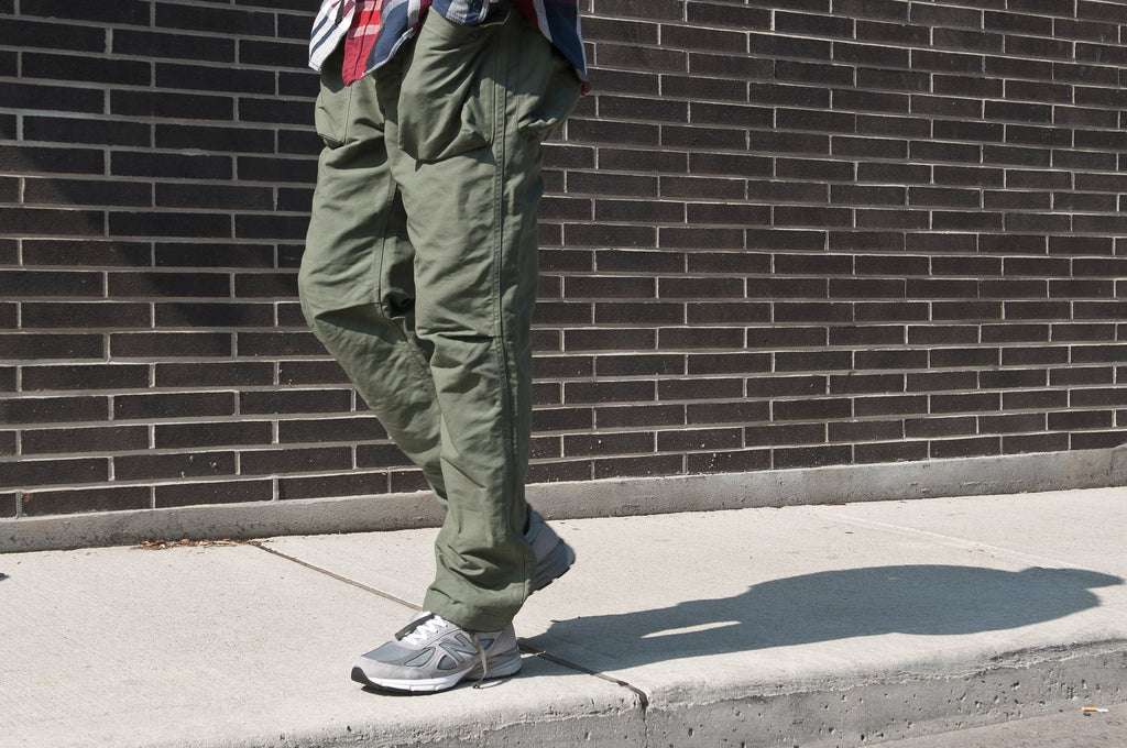 Engineered Garments Cotton Double Cloth Norwegian Pant at shoplostfound, fit