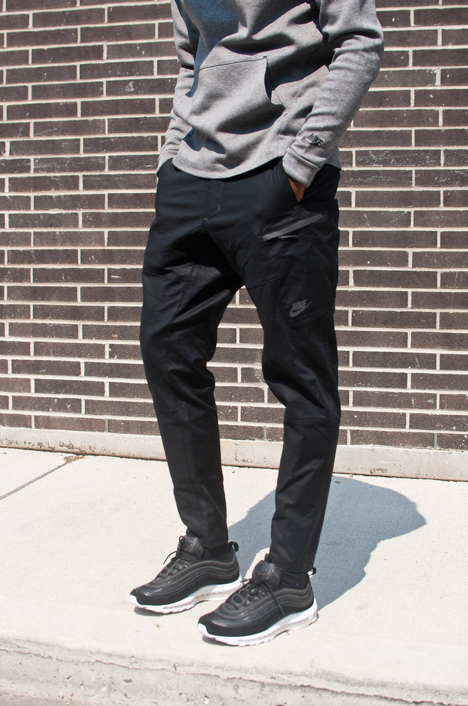 Nike Sportswear Bonded Bonded Woven Pant Black at shoplostfound, Jason