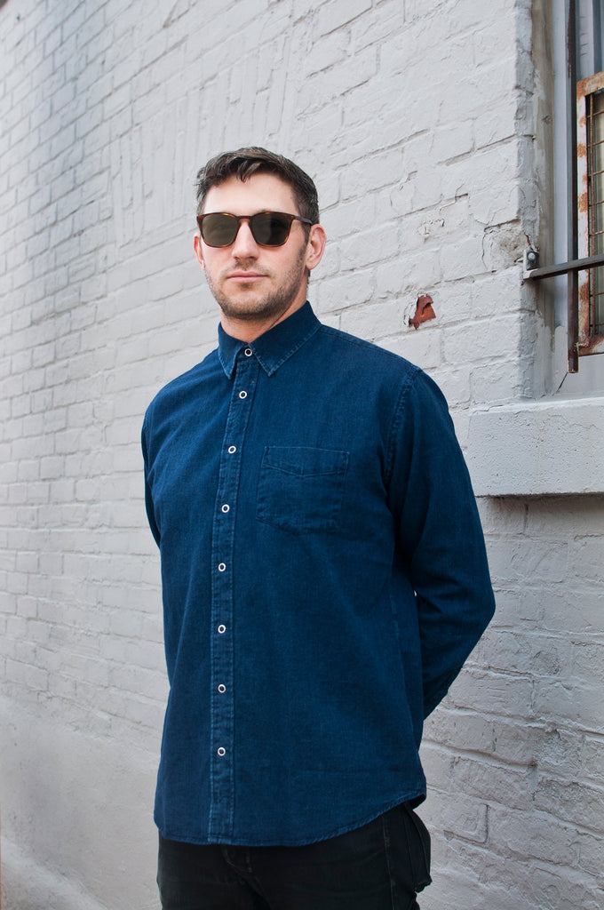 Schnayderman's Leisure Denim One Dark Blue at shoplostfound, Matt