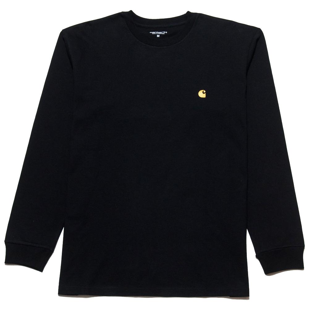 Carhartt W.I.P. L/S Chase T-Shirt Black at shoplostfound, front
