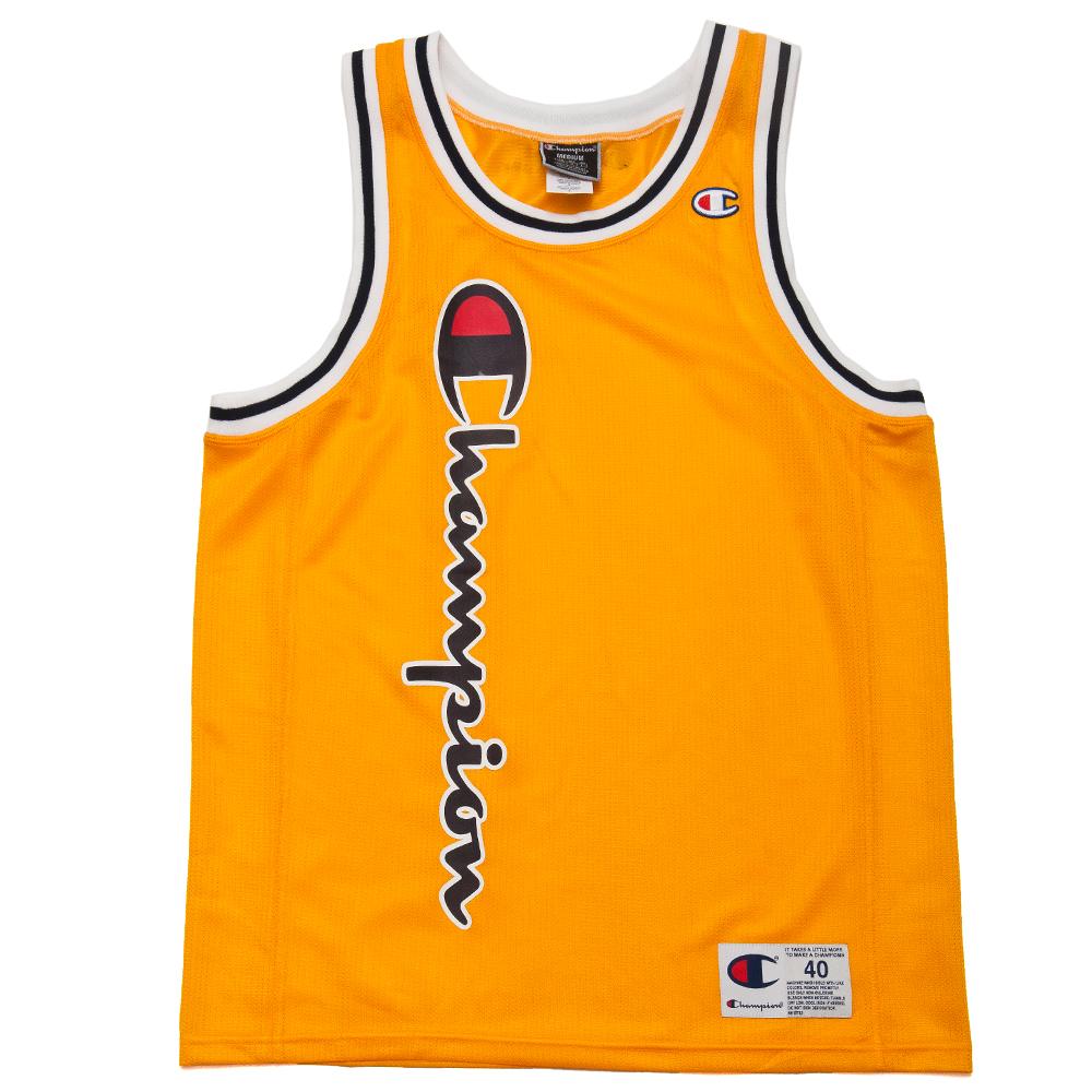 Champion City Mesh Tank Gold at shoplostfound, front