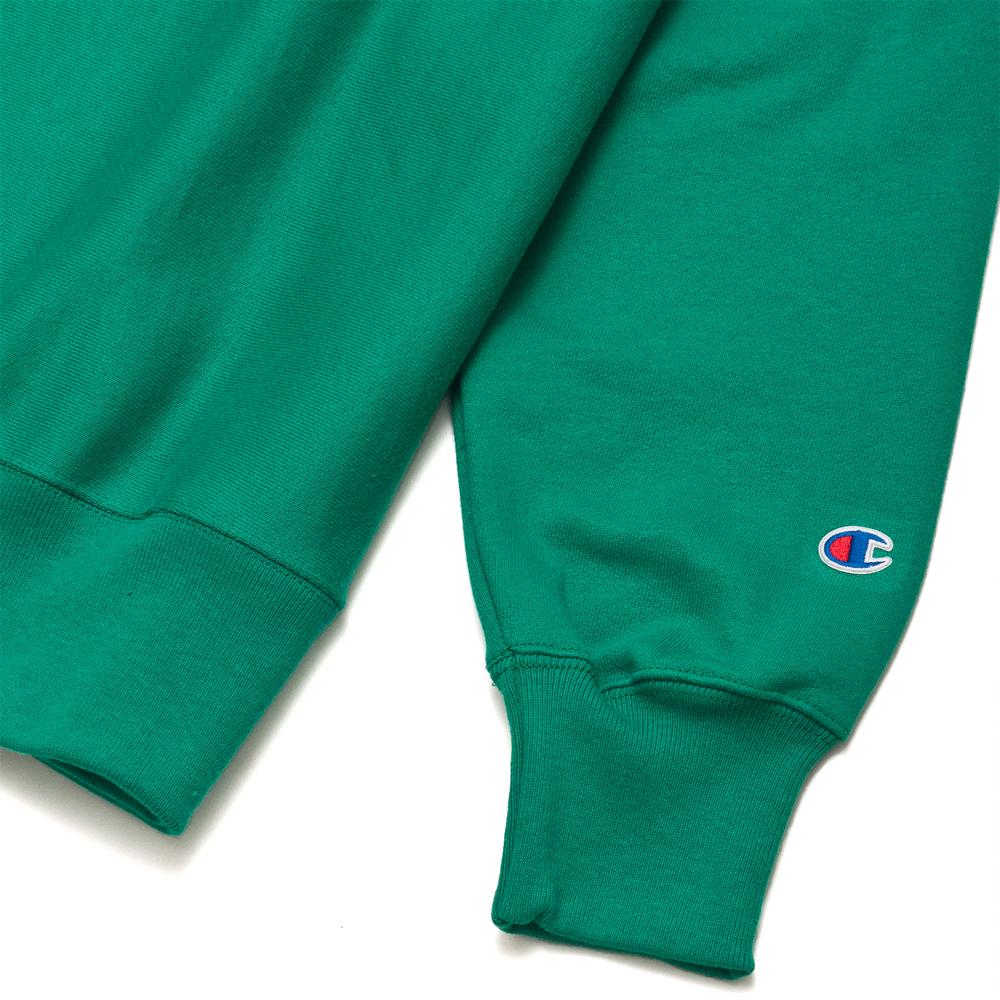 Champion Fleece Pullover Kelly Green at shoplostfound, detail