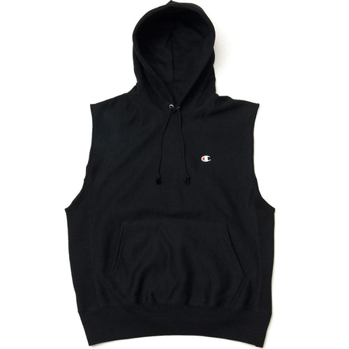 Champion Sleeveless Reverse Weave Pullover Hood Black