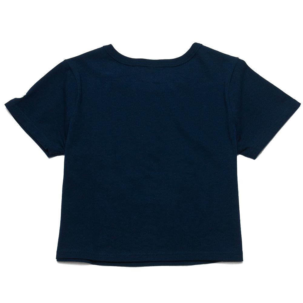 Champion W's Cropped Reverse Weave T-Shirt Navy at shoplostfound, back