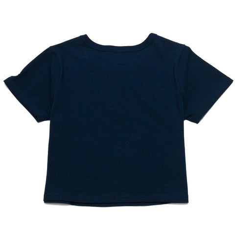 Champion W's Cropped Reverse Weave T-Shirt Navy at shoplostfound, front