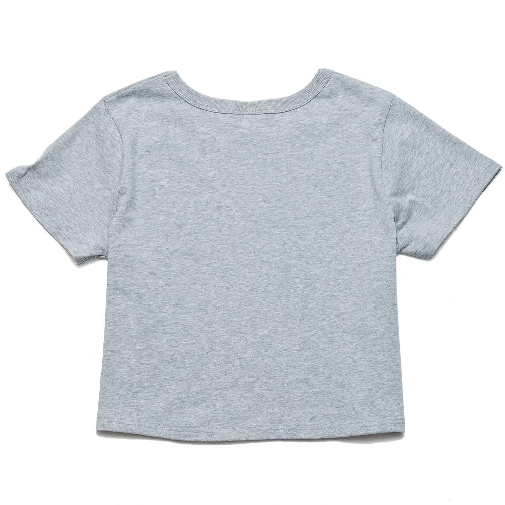 Champion W's Cropped Reverse Weave T-Shirt Oxford Grey at shoplostfound, back