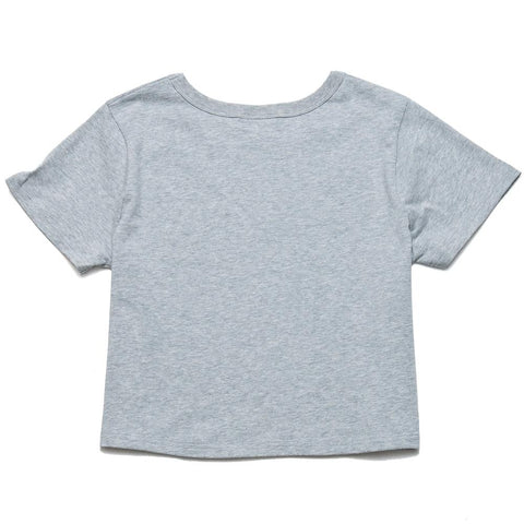 Champion W's Cropped Reverse Weave T-Shirt Oxford Grey at shoplostfound, front