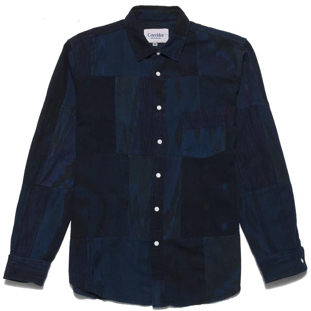 Corridor Block Patch Navy Shirt at shoplostfound, front