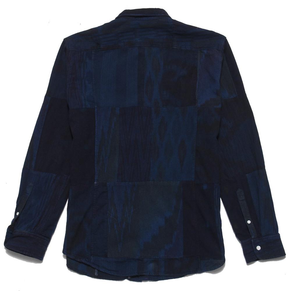Corridor Block Patch Navy Shirt at shoplostfound, back