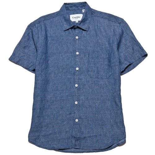 Corridor Micro Floral Linen SS at shoplostfound, front