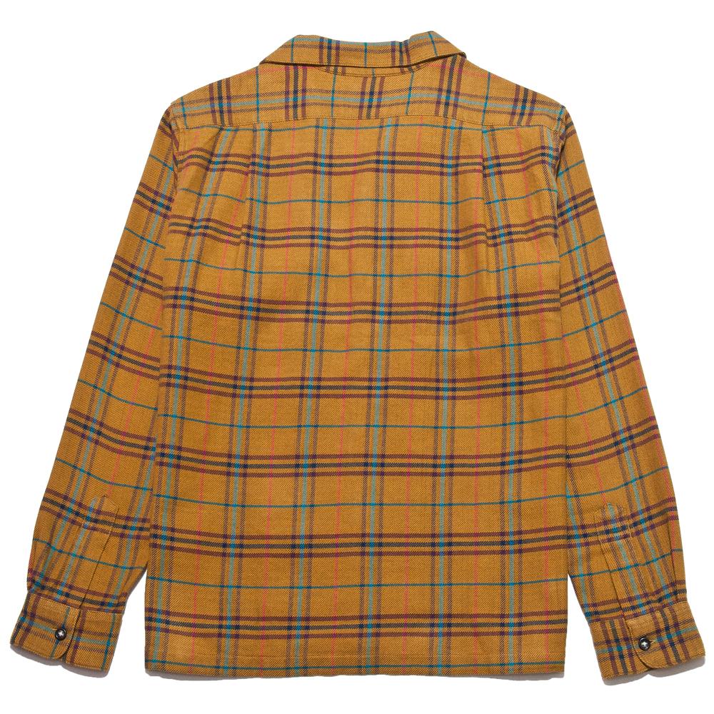 Corridor Mustard Autumn Plaid Workshirt at shoplostfound, back