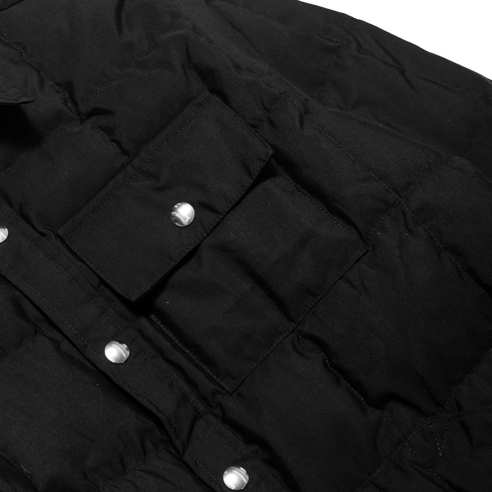 Crescent Down Works 60/40 Black Down Shirt Jacket w/ Pockets at shoplostfound, pocket