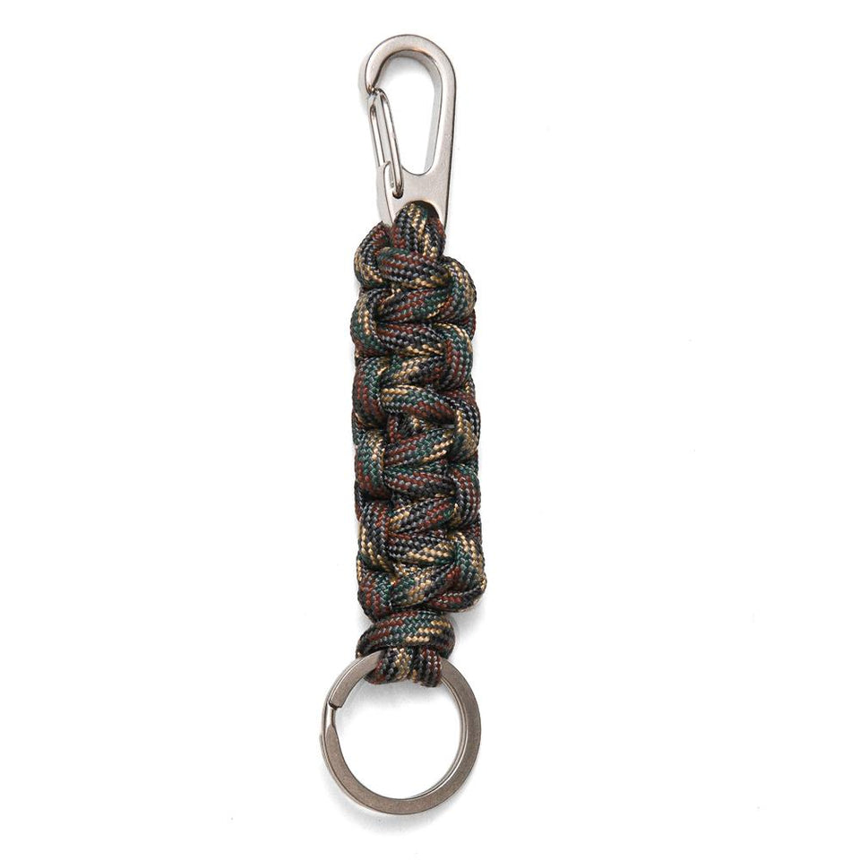 DSPTCH Mini Key Chain Camo/Stainless Steel at shoplostfound, top