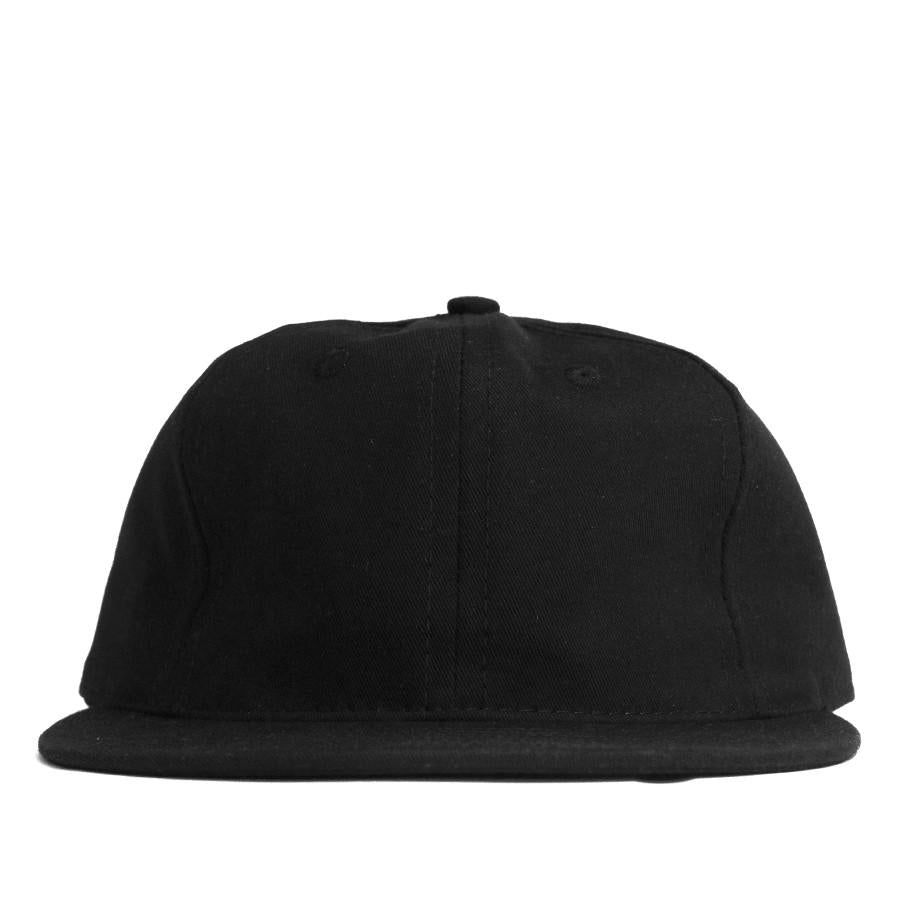 Ebbets Field Flannels Black Cotton Twill with Black Leather Strap