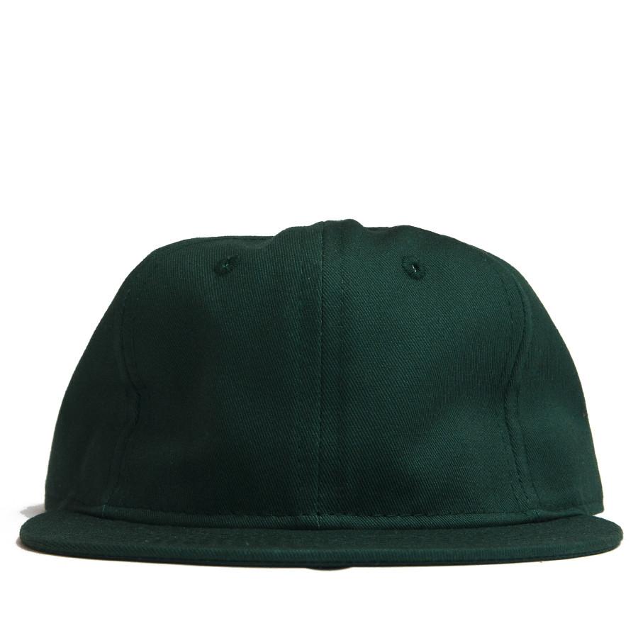 Ebbets Field Flannels Forest Green Cotton Twill with Black Leather Strap