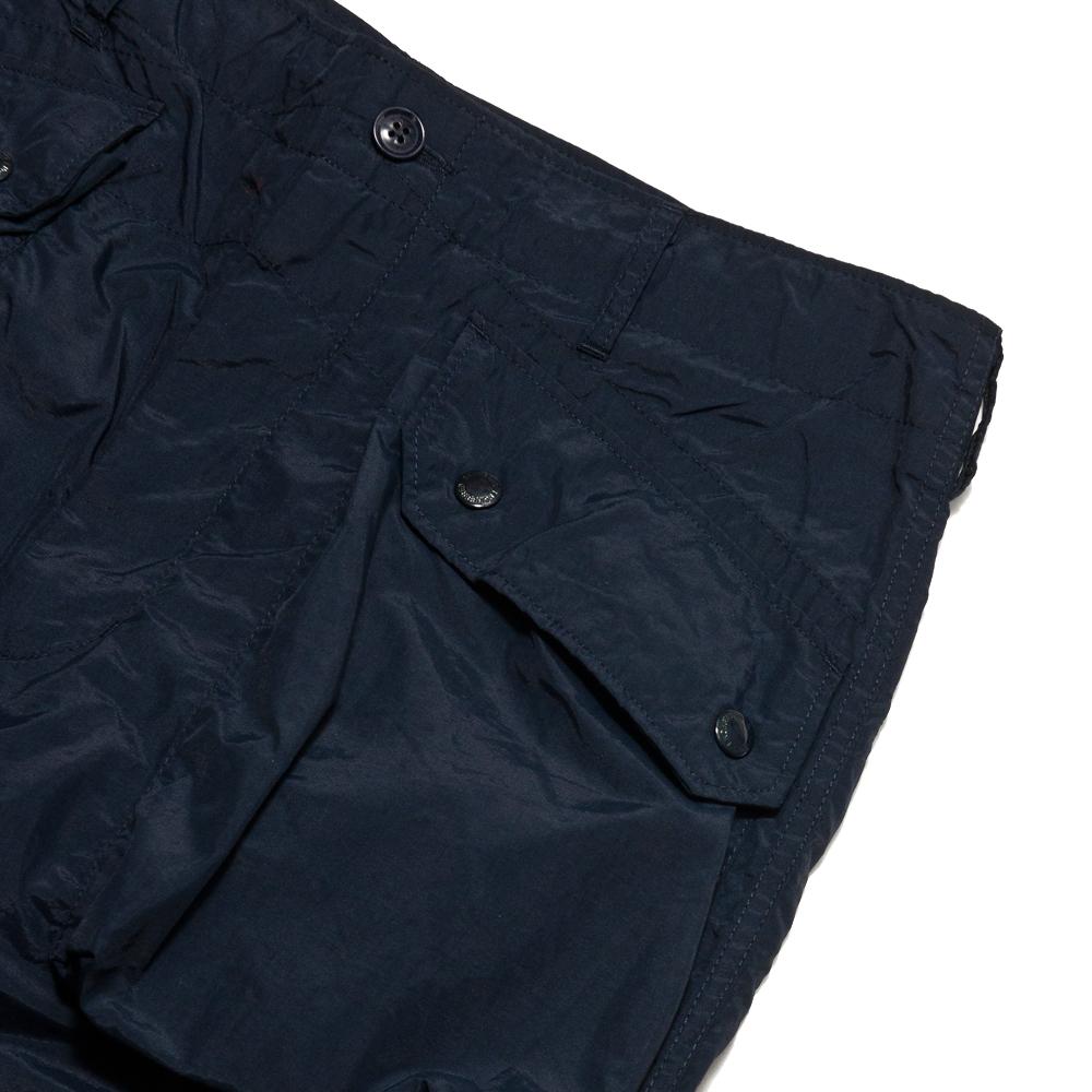 Engineered Garments Acrylic Coated Nylon Taffeta Norwegian Pant Navy at shoplostfound, pocket
