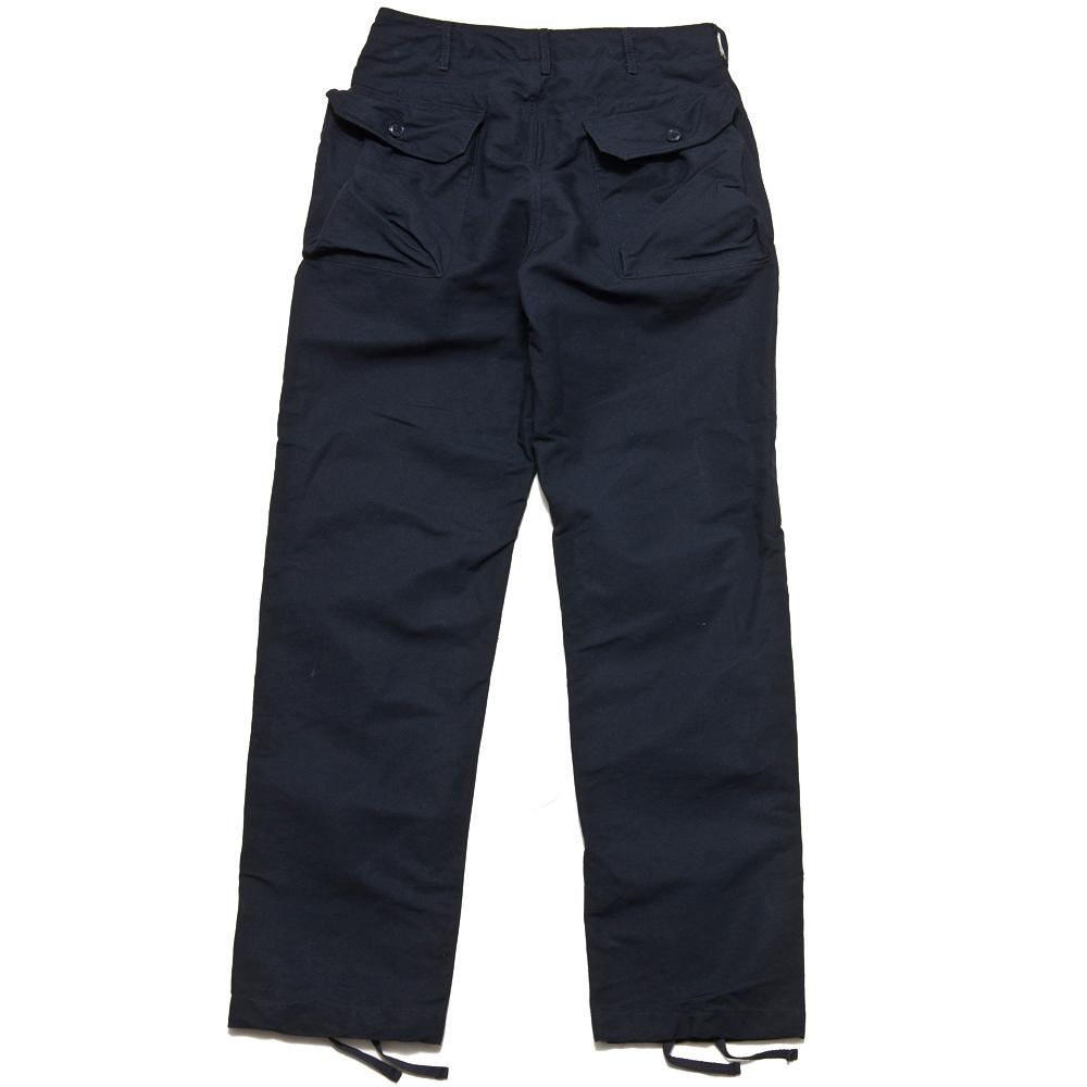 Engineered Garments Cotton Double Cloth Norwegian Pant Dk. Navy at shoplostfound, back