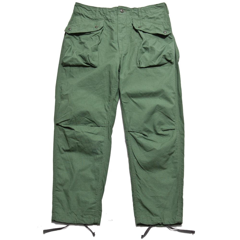 Engineered Garments Cotton Ripstop Norwegian Pant Olive at shoplostfound, front