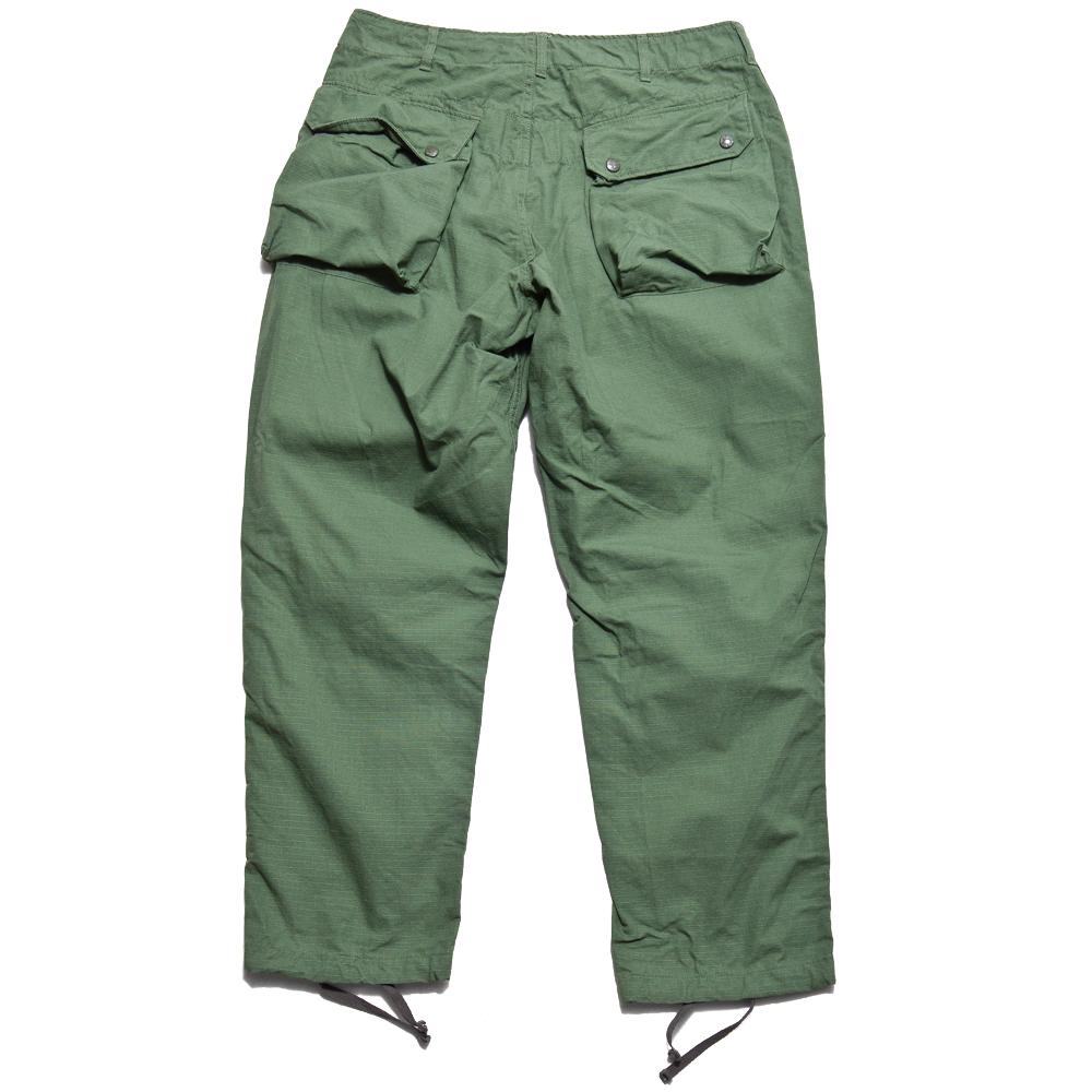 Engineered Garments Cotton Ripstop Norwegian Pant Olive at shoplostfound, back