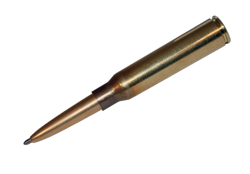 Fisher Space Bullet .338 Casing Pointed Brass Pen
