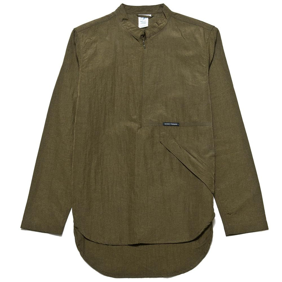 Garbstore Co-Op Pullover Shirt Olive at shoplostfound, front